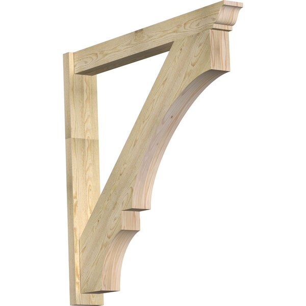 Ekena Millwork Balboa Traditional Rough Sawn Outlooker, Douglas Fir, 6"W x 46"D x 46"H OUT06X46X46BOA01RDF - main